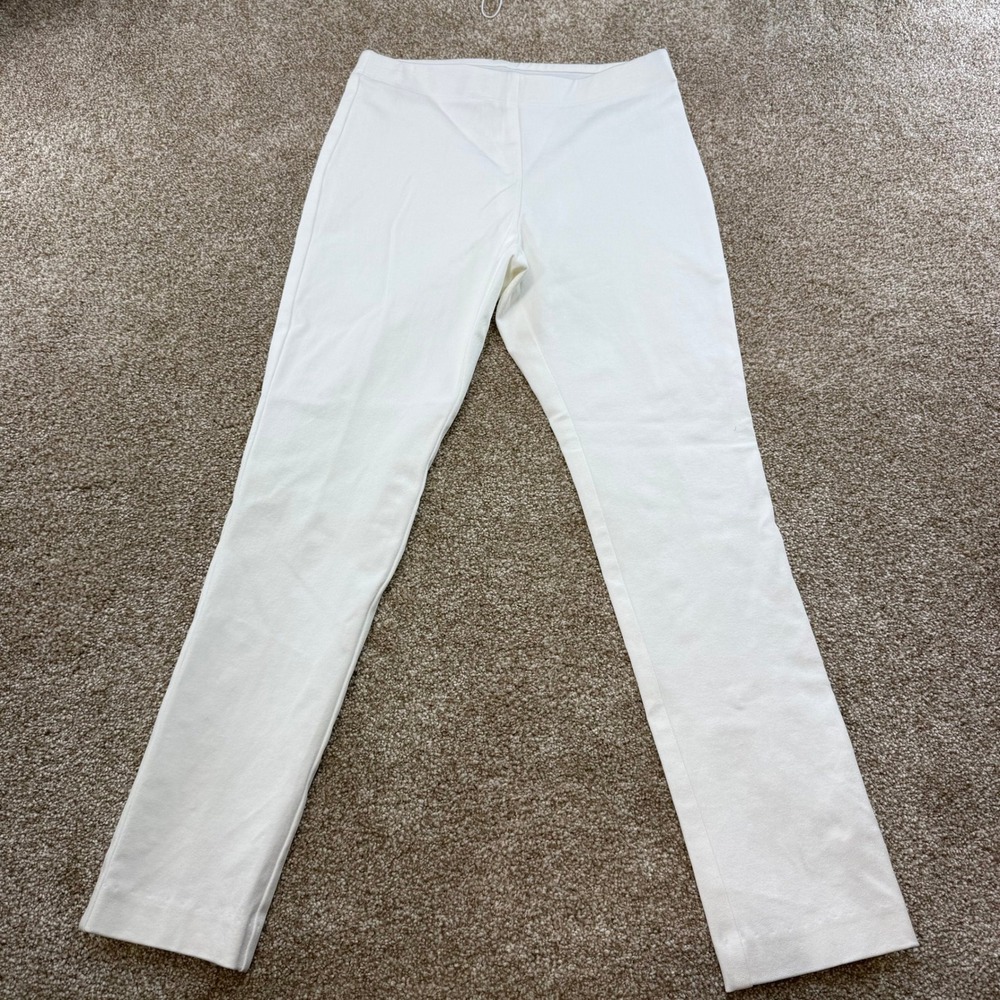 Karen Kane Womens XSP White Pull On Slim Leg Stretch Pants XS Petite Office